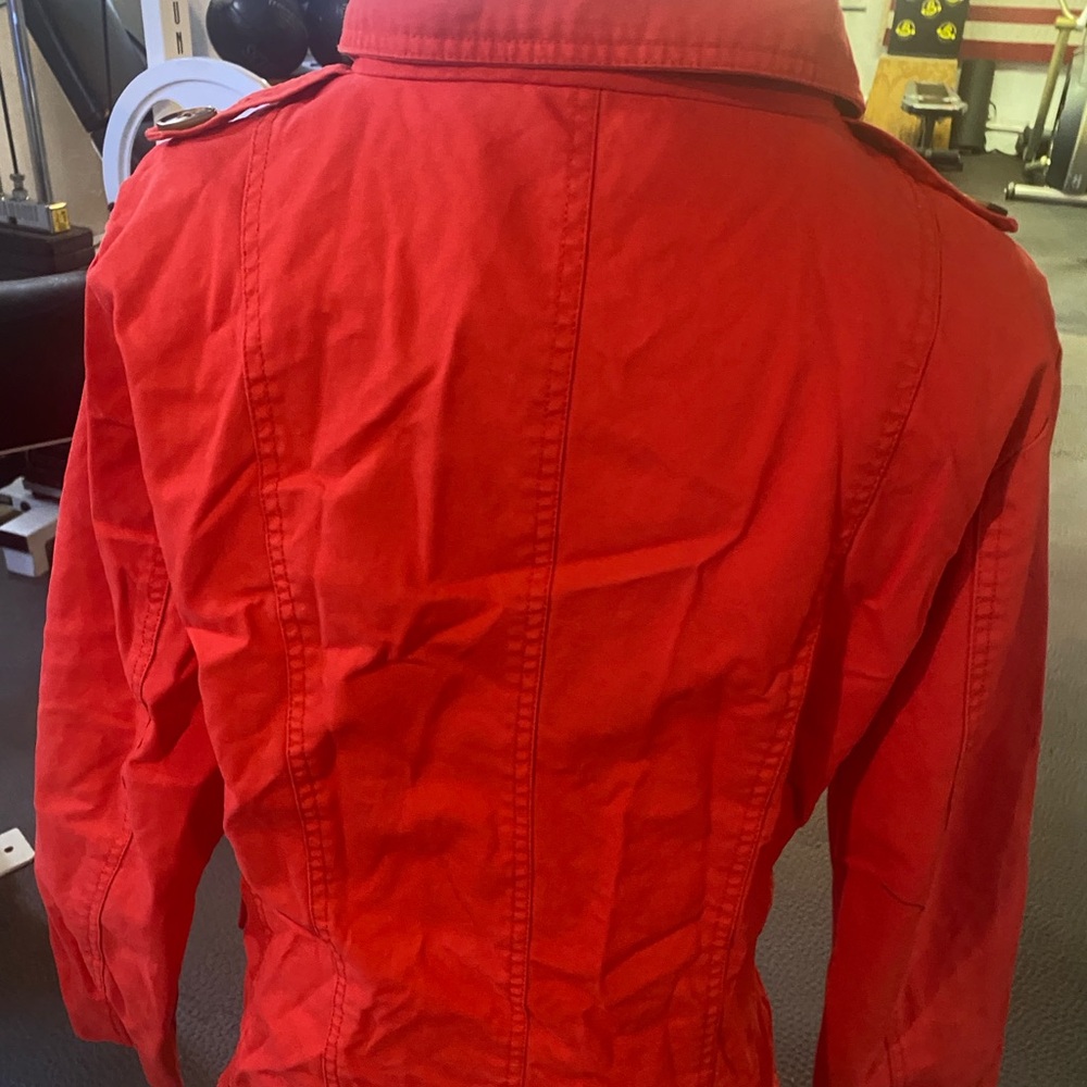 Red Double-Breasted Jacket - Picture 3 of 4